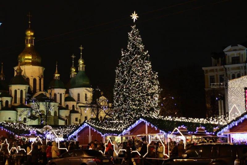 Киев в Новогоднюю ночь